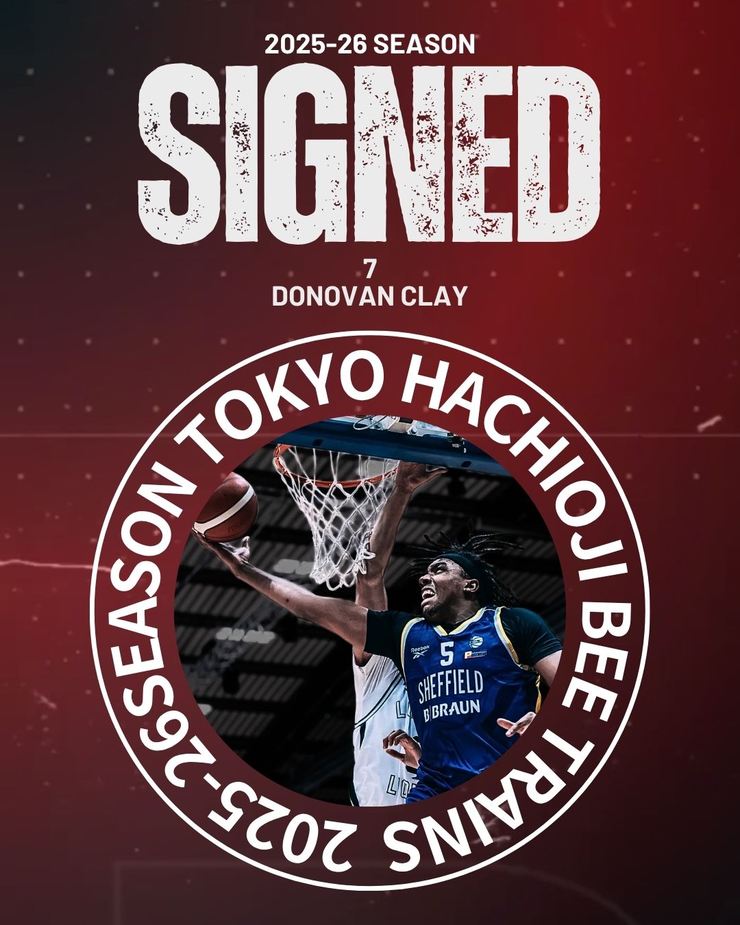 ドノバン・クレイ選手契約締結(新規)のお知らせ | 東京八王子ビート