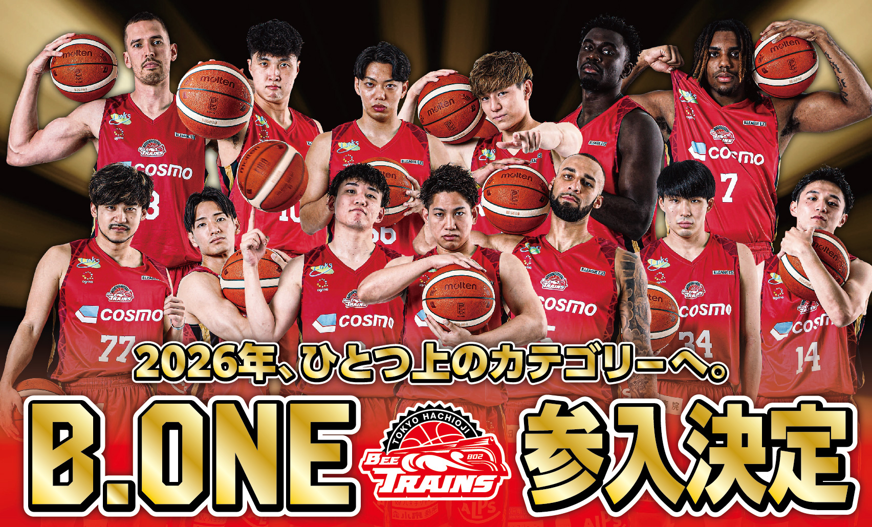 ご報告】B.LEAGUE ONE参入決定のお知らせ | 東京八王子ビートレインズ